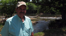 Oklahoma Conservation Commission Executive Director Trey Lam on the bank of the Blue River in south-central Oklahoma. 