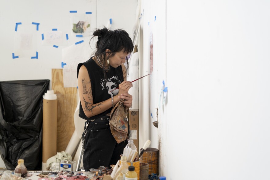 Painter Quynh Vu.