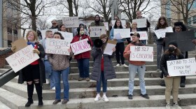 University of Akron students rally against HB 327