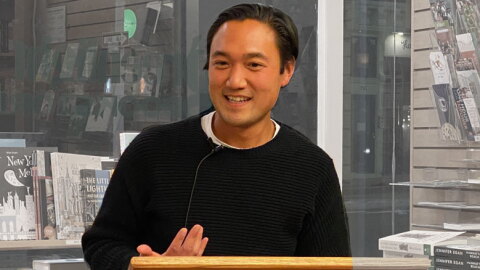 In his new novel, "Etna," Paul Yoon tells the story of a bomb-sniffing military dog who survives a years-long conflict and then embarks on an odyssey in hopes of returning home.