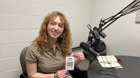 FUSE Student Producer Rachel Rudy speaks to student reporter Isabela Nieto about the upcoming interactive media showcase on April 22, 2023