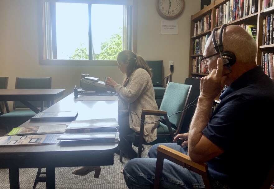  John Blazicek went with his wife to get their hearing tested at the Johnson City Senior Center. 