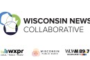 Logos for Wisconsin News Collaborative, WXPR, WPR and WUWM
