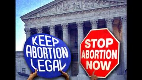 Abortion protest signs