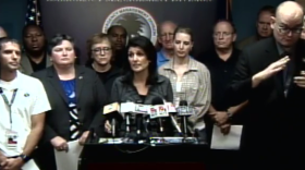 Governor Nikki Haley and her team, Saturday morning.