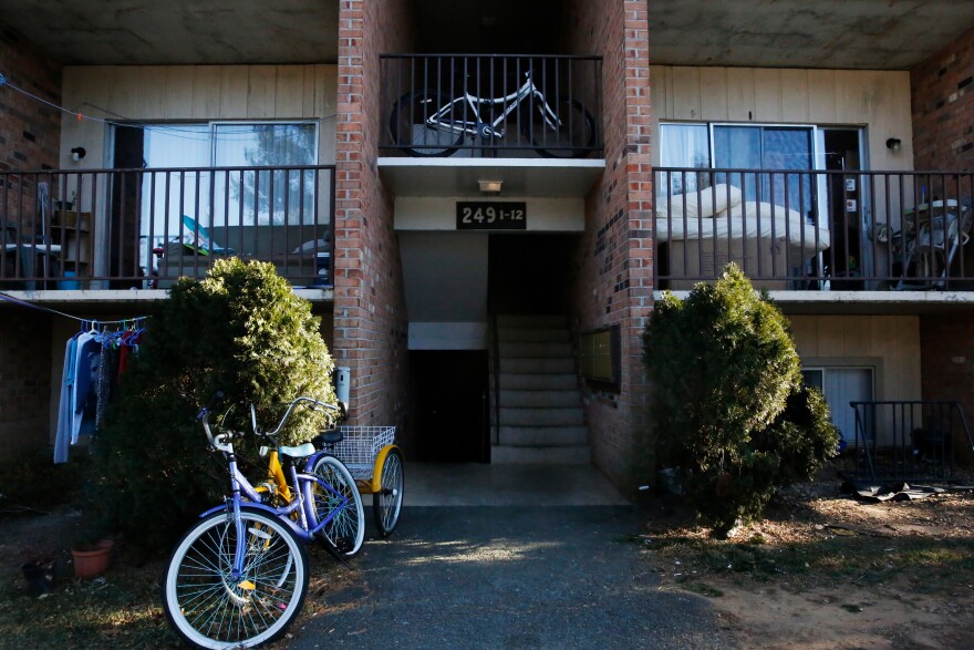 The University Heights apartment complex is home to many refugee families in Charlottesville.