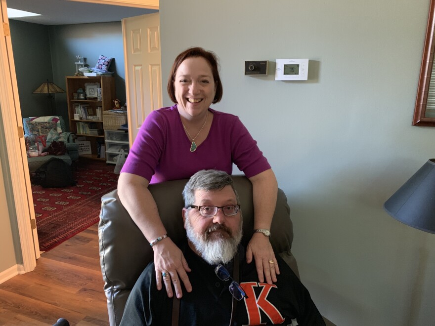 Nancy and Bill Dynes at their home in Indianapolis.