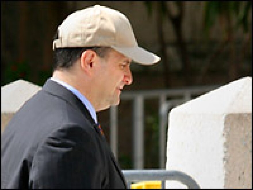 Former Washington lobbyist Jack Abramoff arrives for his sentence hearing at the Miami Federal Court house in Miami, Fla., on Wednesday.