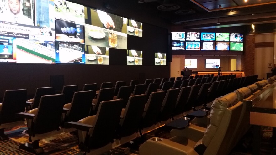  This new sports lounge in the MGM Springfield casino is designed to seamlessly incorporate sports betting if it becomes legal in Massachusetts, MGM officials said.