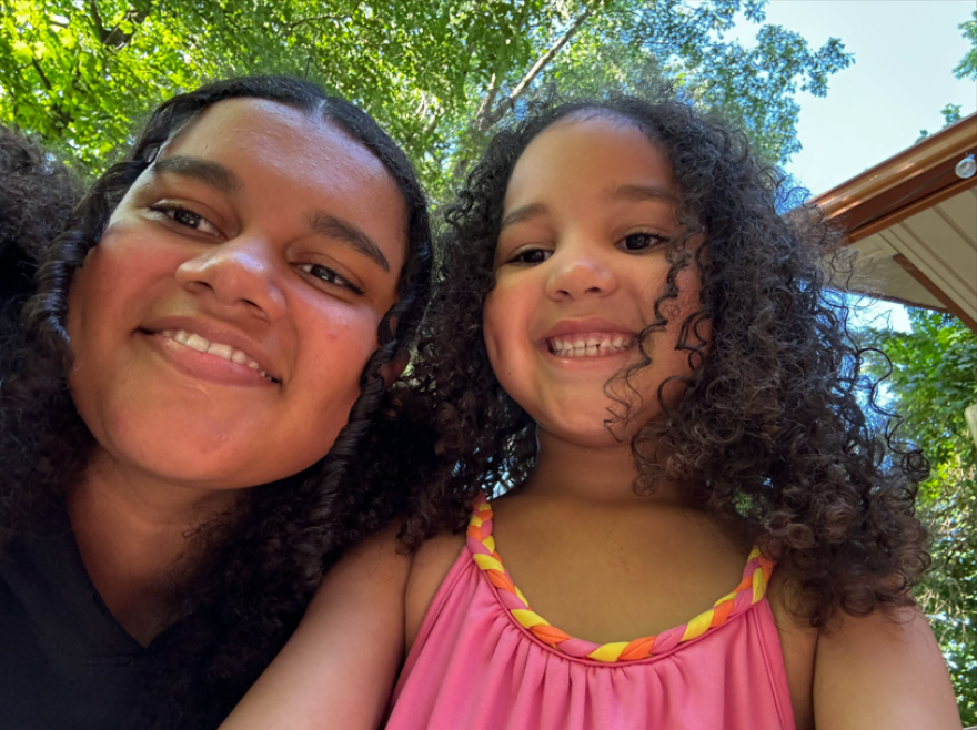 Natalia with her niece, Ava.