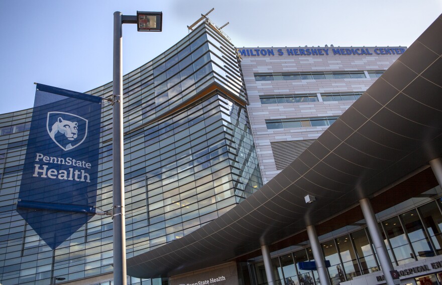 FILE - The exterior of Penn State Milton S. Hershey Medical Center (Courtesy of Penn State Health)