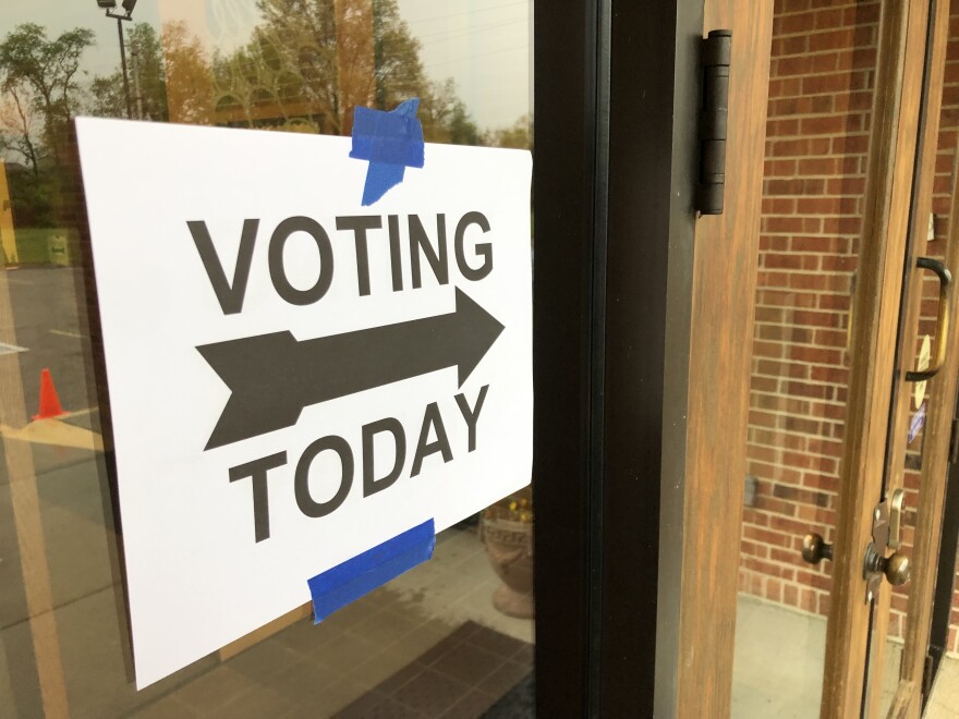 Polling location in Canal Winchester on Ohio's May 3 primary election day.