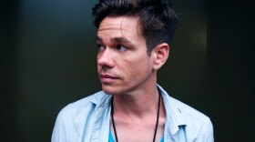 Nate Ruess before fun.'s show at Music Hall of Williamsburg in Brooklyn on Friday.