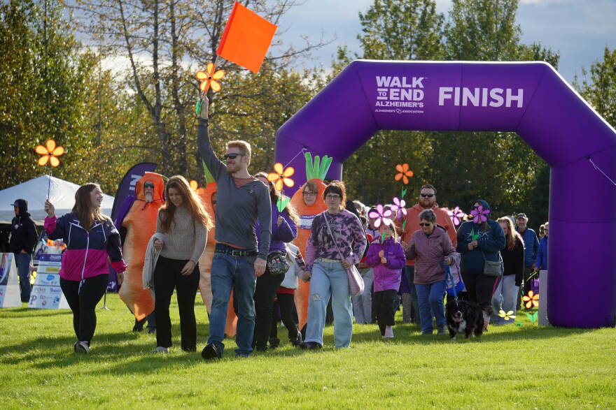 The Walk to End Alzheimer's begins at Millenium Square in Kenai, Alaska, on Saturday, Sept. 19, 2026.