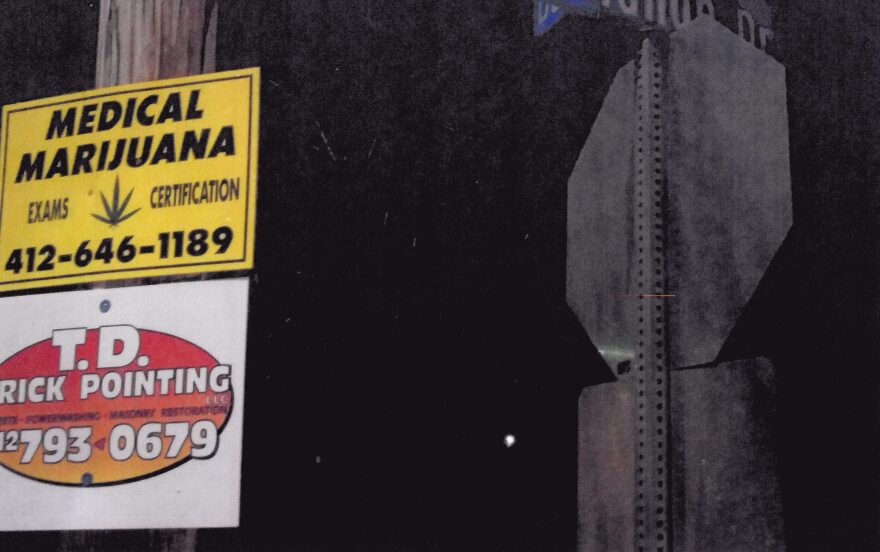 medical marijuana cannabis pennsylvania sign