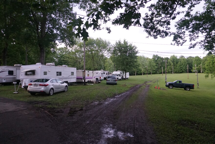 A view of the campground at the WV Mountain State Gospel Convention. Photo by Zack Harold