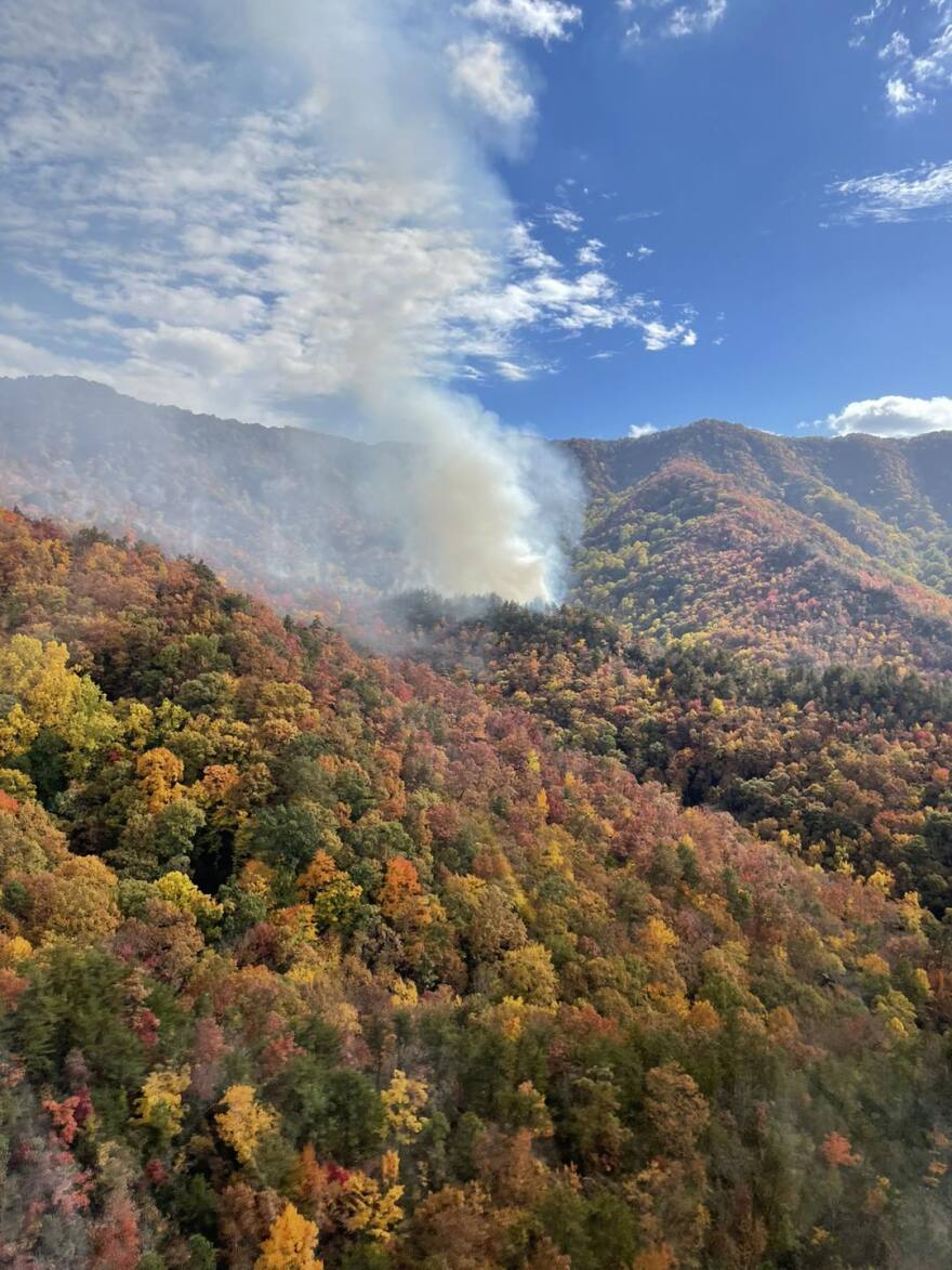 The Collett Ridge Fire on Oct. 29.