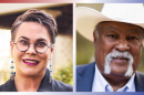 The headshots for Wyoming's U.S. Senate hopefuls, side by side
