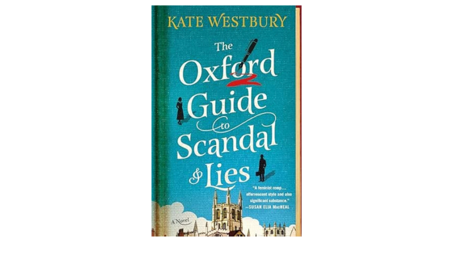 a blue book cover of "the oxford guide to scandal and lies" 