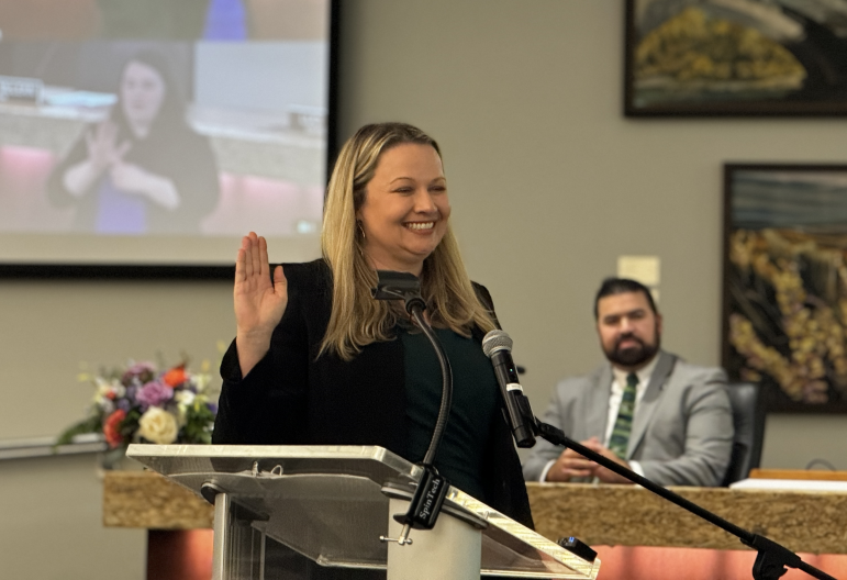 Meredith Stead is sworn into office January 9, 2024