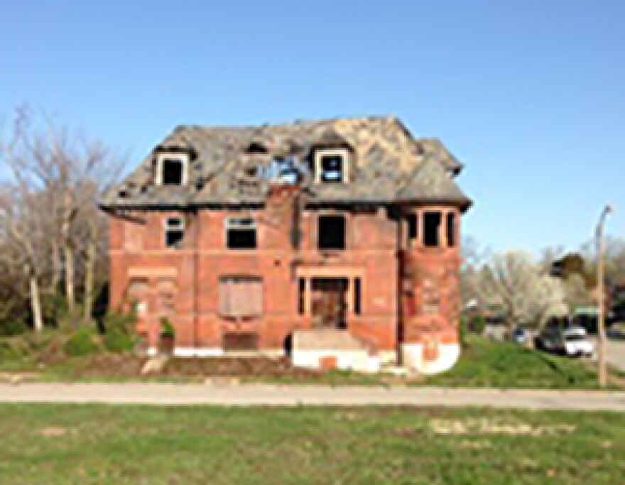 Big house with broken windows