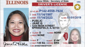 Illinois REAL IDs have a gold star in the top right corner.
