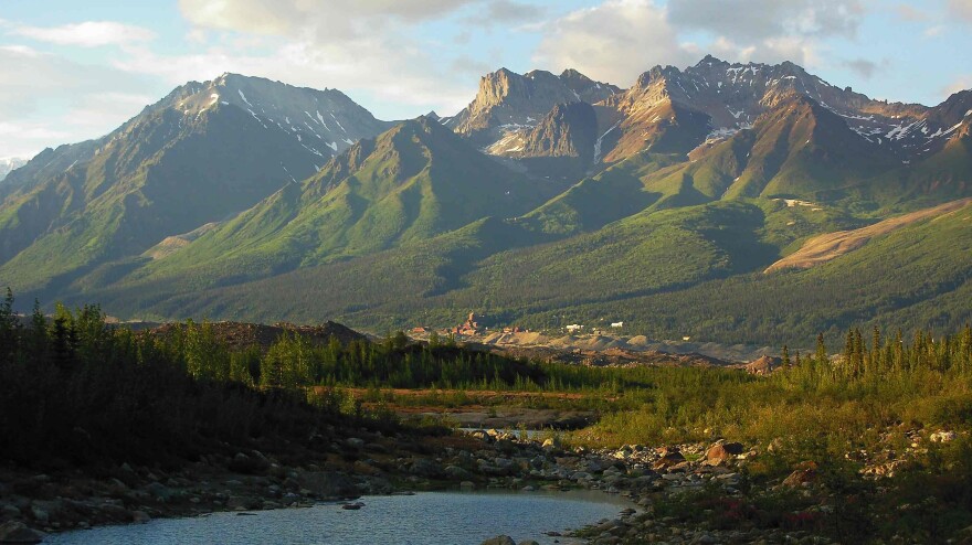 In 2002, the Pilgrim family made their Alaskan home at the site of an abandoned mine just beyond this Bonanza Ridge mountain.