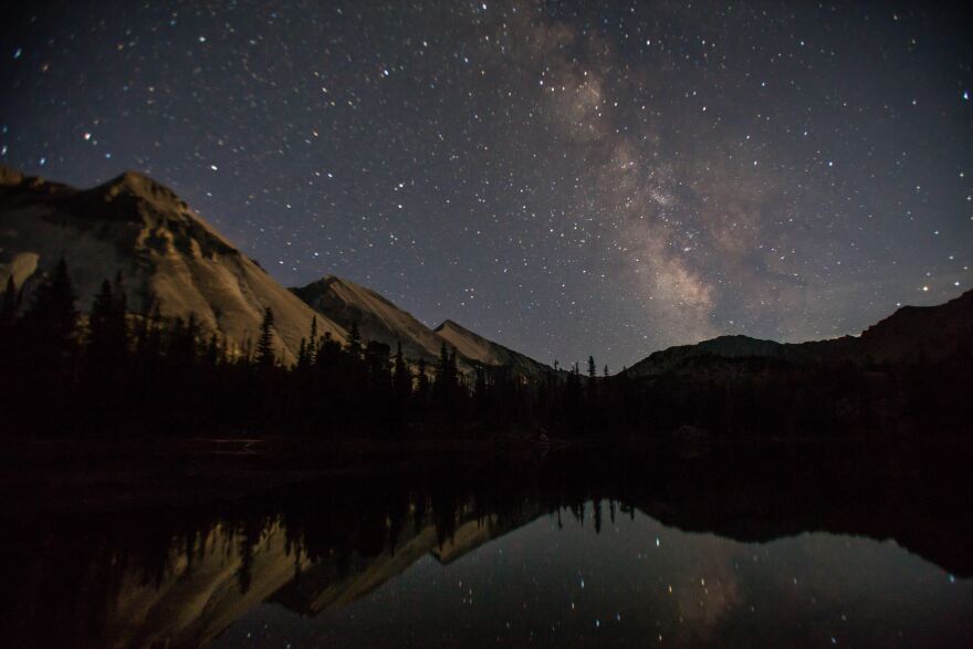 The backcountry of the White Cloud and Sawtooth mountains provide dramatic views of the Milky Way and the night sky.