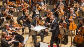 Yannick Nézet-Séguin conducts The Philadelphia Orchestra at the Kimmel Center on Oct. 4, 2013.