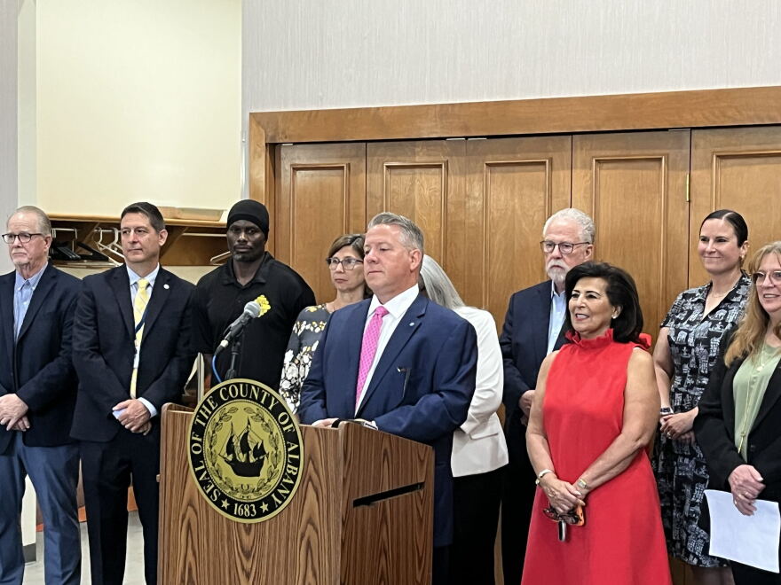 Albany County Executive Dan McCoy says the kratom ban is a temporary measure while the County Legislature considers more permanent regulations.