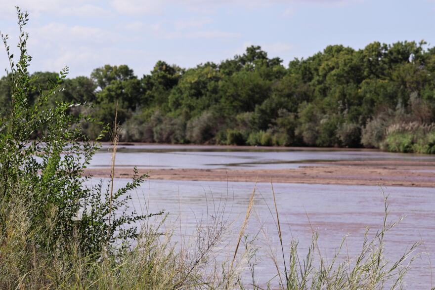 The Rio Grande flowing through Albuquerque