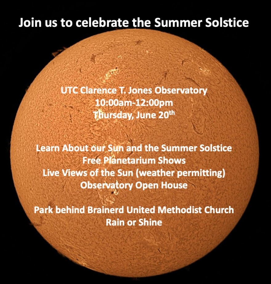 Summer Solstice 2024 at UTC’s Clarence T. Jones Observatory.