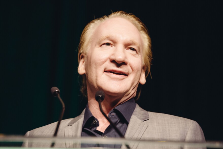 Bill Maher speaks to the crowd at the 26th Annual Literary Awards Festival at the Beverly Wilshire Hotel on Wednesday, September 28, 2016, in Beverly Hills, Calif. (Photo by Casey Curry/Invision/AP)