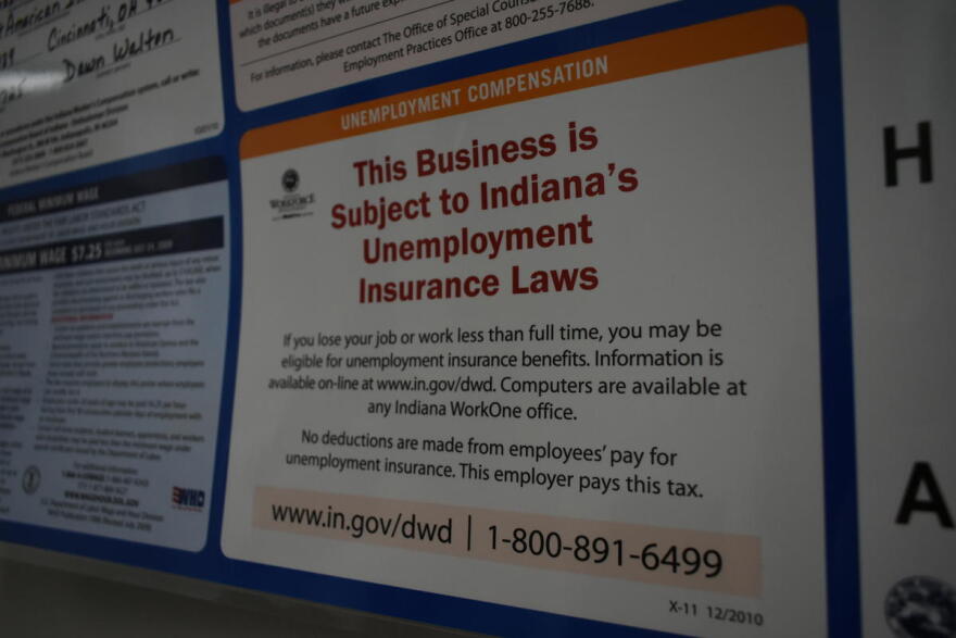 Indiana, like many states, had to borrow money from the federal government to cover the sharp increase in unemployment benefits.