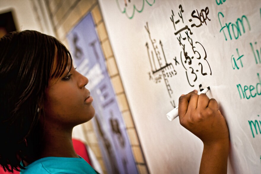 Washington University's Institute for School Partnership's Math314 program is training teachers to take a more conversational approach to math instruction.