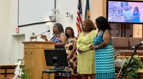 Delaware Juneteenth Association founders and leaders open the service at Cornerstone Fellowship Baptist Church.