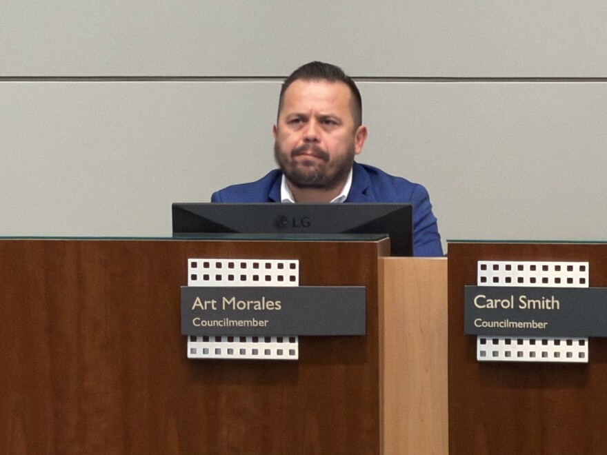 Yuma City Councilman Art Morales made public remarks before a censure vote against him during the council meeting on Wednesday, July 1, 2026.