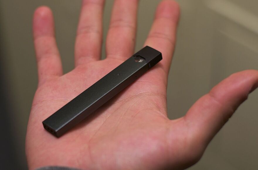 Juul products remain on shelves, despite New York State's ban on flavored e-cigarettes in 2020.