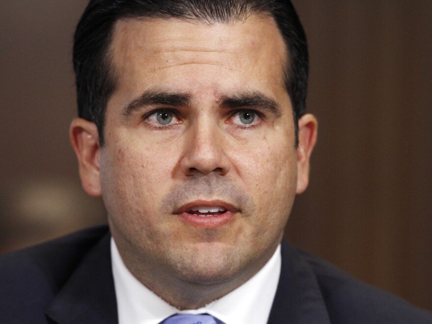 Puerto Rico Gov. Ricardo Rosselló speaks during a Senate Committee on Energy and Natural Resources hearing on hurricane recovery, on Capitol Hill, in November.