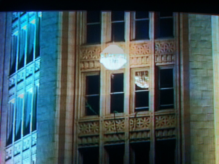 Ball drop at Electric Tower, Downtown Buffalo