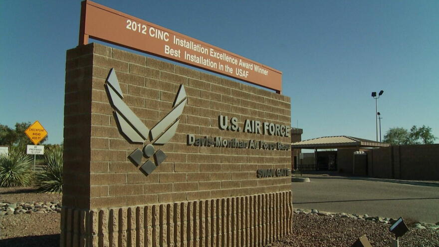 Davis Monthan sign hero