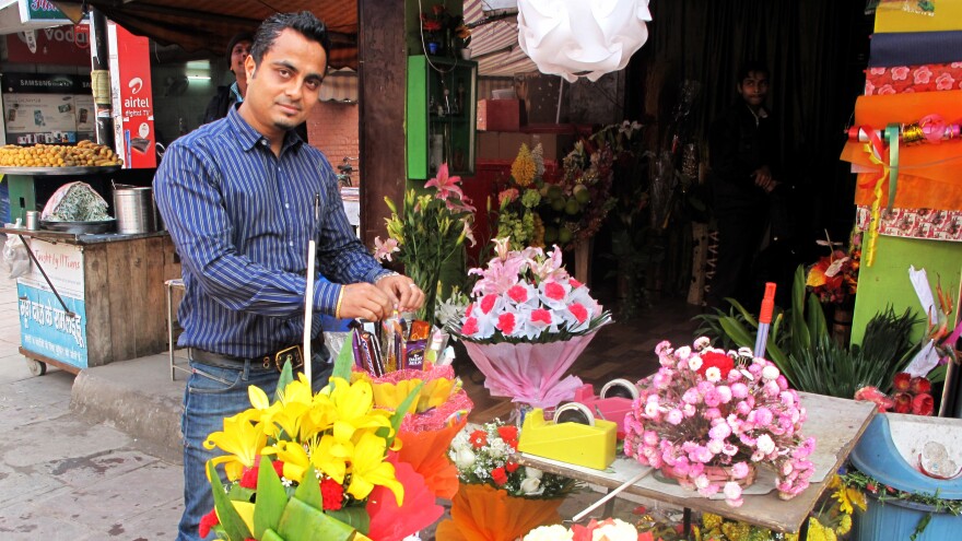 Sanjeev Dey and his wife bought their flower boutique after using their gold jewelry as collateral to get a $500 loan. Because half the population has no access to credit, millions of dollars in loans using gold are dispensed every day in India.