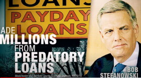 The DGA super PAC is hitting Bob Stefanowski on his history as former CEO of a payday loan company.