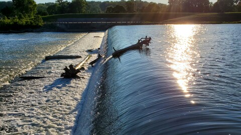 The Hamilton Low Dam is located south of downtown.