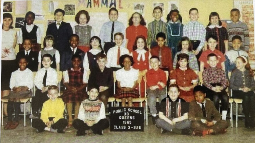 Class photo from 1965 (Golda Siegel-Doyle on the far left)