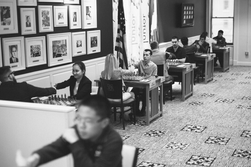 The tournament hall at the Chess Club and Scholastic Center during the 2017 Spring Chess Classic.