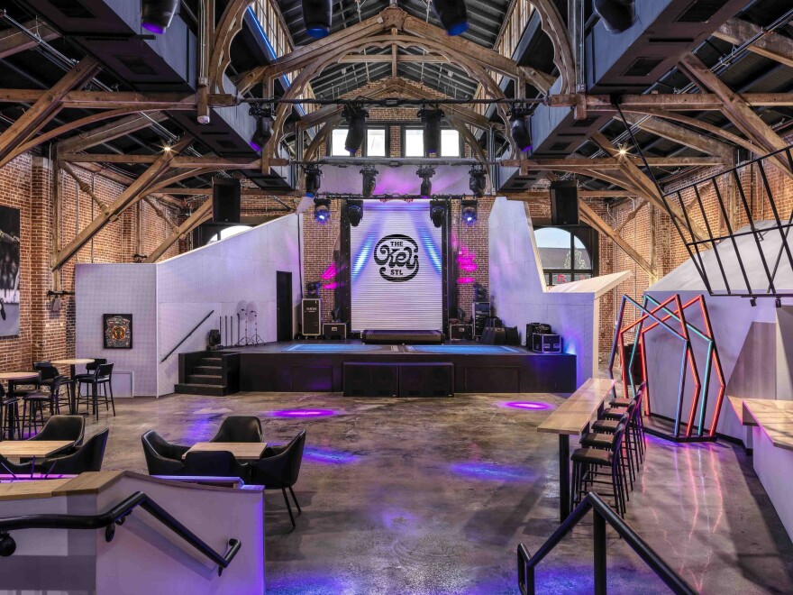 The interior to the Key Burger Bar & Boogie on Wednesday, Oct. 22, 2025, in St. Louis Grand Center neighborhood.