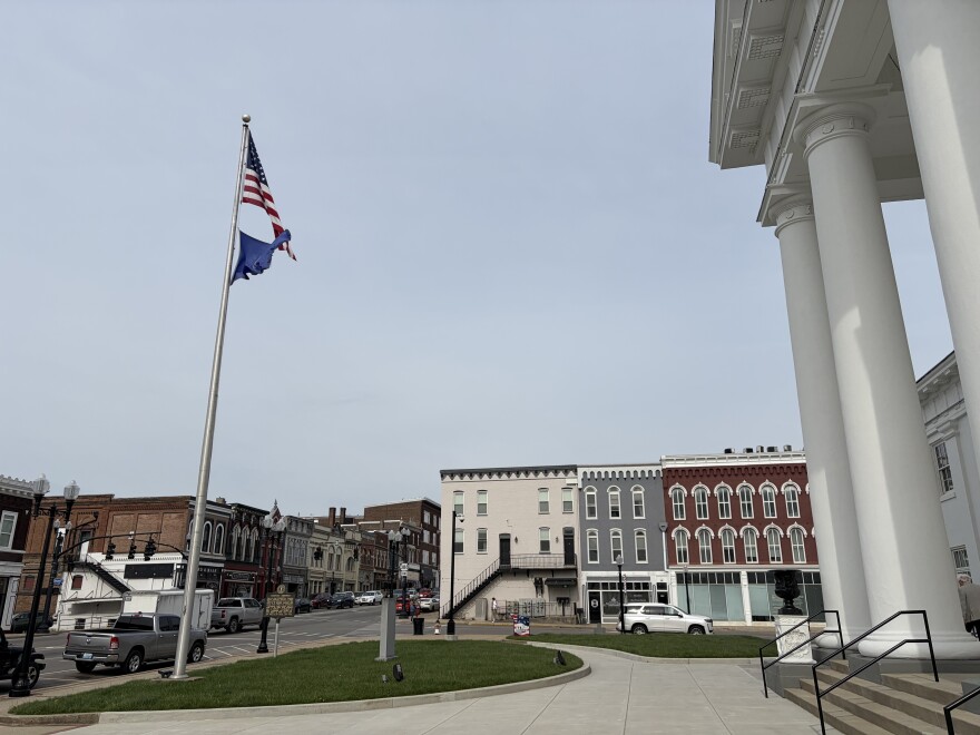 The Madison County Courthouse square in Richmond.