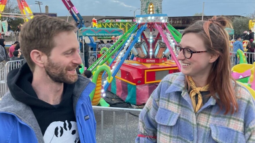 Stephen Strupp (left) and Casey O'Brien of the Milwaukee pop duo sure thing.