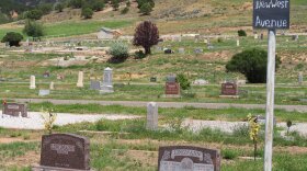 Headstones are seen at the Hoytsville Cemetery July 29, 2026.